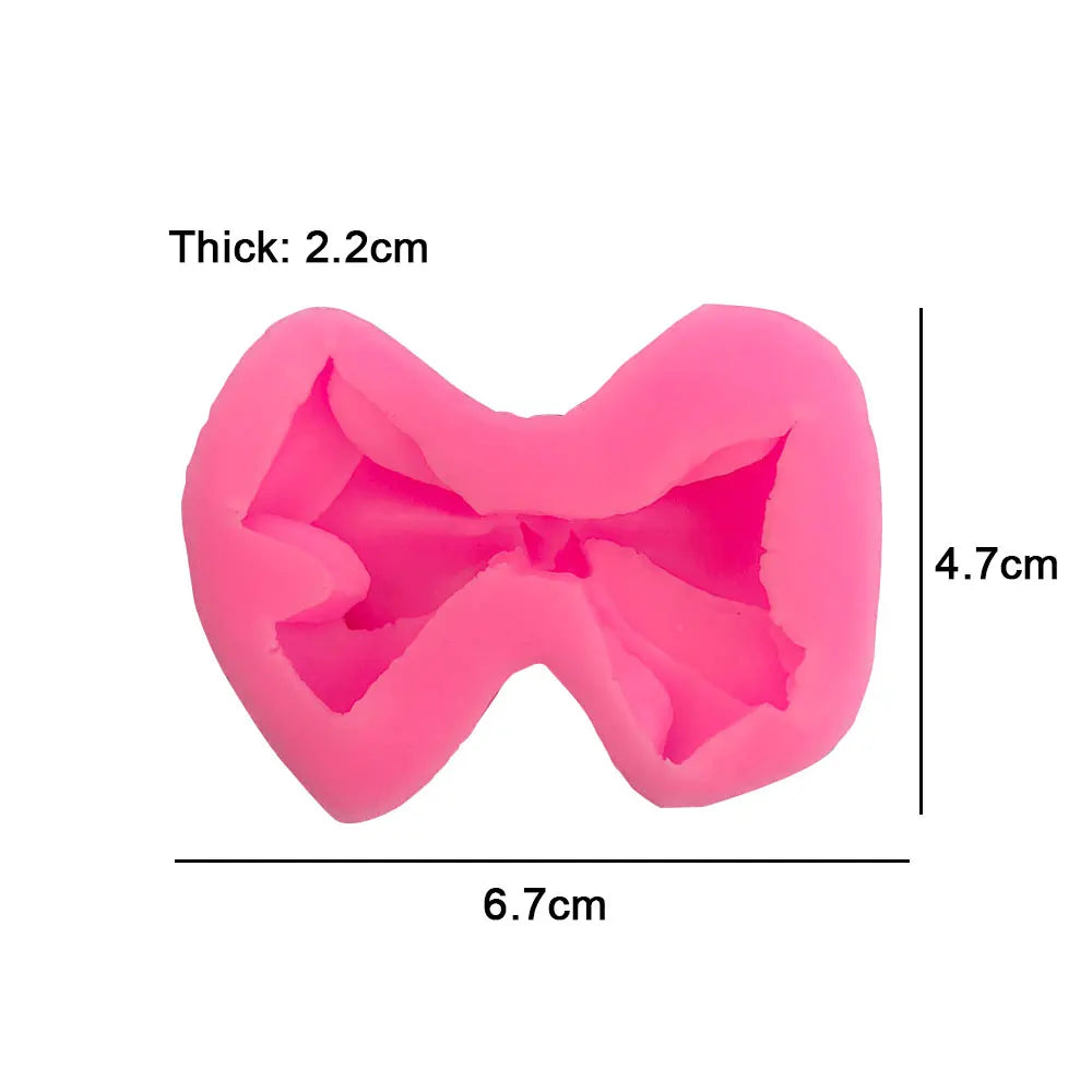 Silicone World Bowknot Cake Silicone Mold Cute Bow Molds DIY Fondant Chocolate Baking Tool Resin Art Mould Decoration Pastry