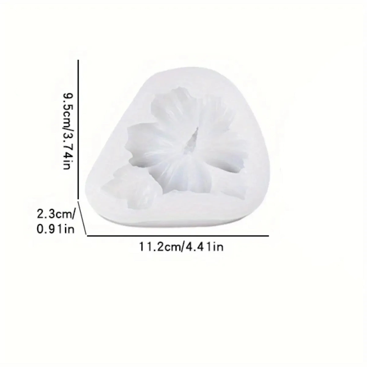 Silicone Bowknot Flower Mold, 1pc, Flexible and Reusable for Chocolate, Fondant, Cake and Cupcake Decorating