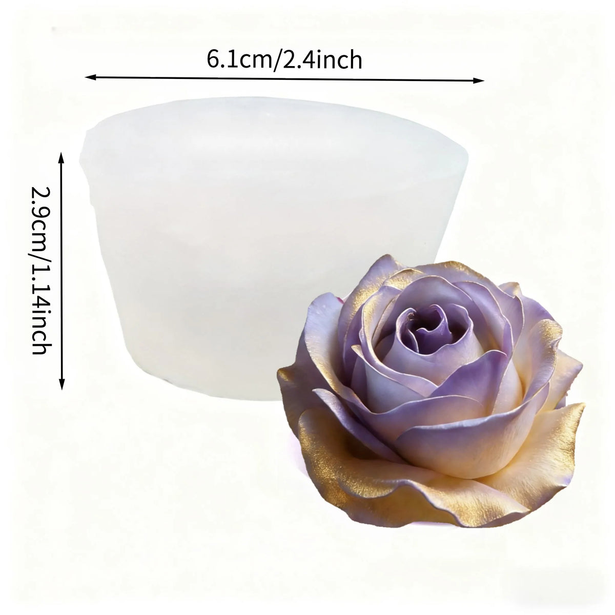 Silicone Bowknot Flower Mold, 1pc, Flexible and Reusable for Chocolate, Fondant, Cake and Cupcake Decorating