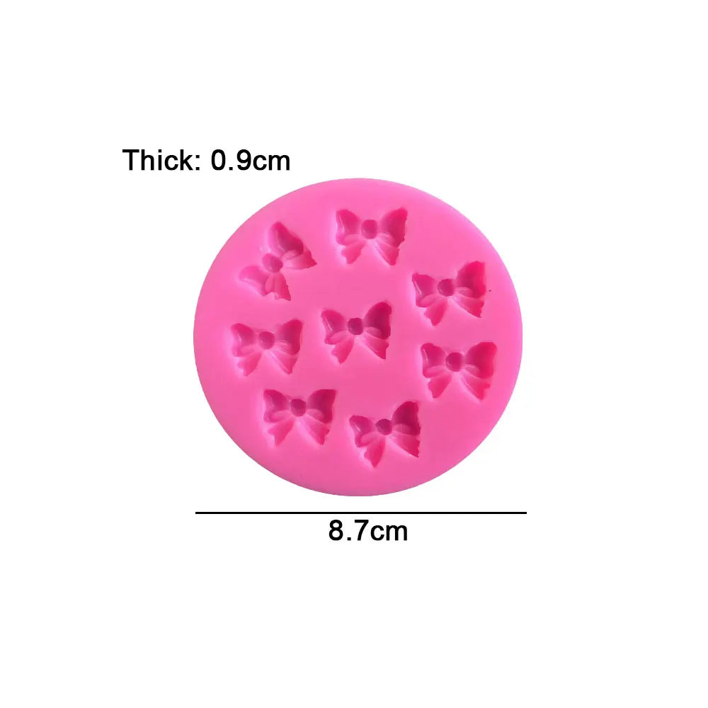 Silicone World Bowknot Cake Silicone Mold Cute Bow Molds DIY Fondant Chocolate Baking Tool Resin Art Mould Decoration Pastry