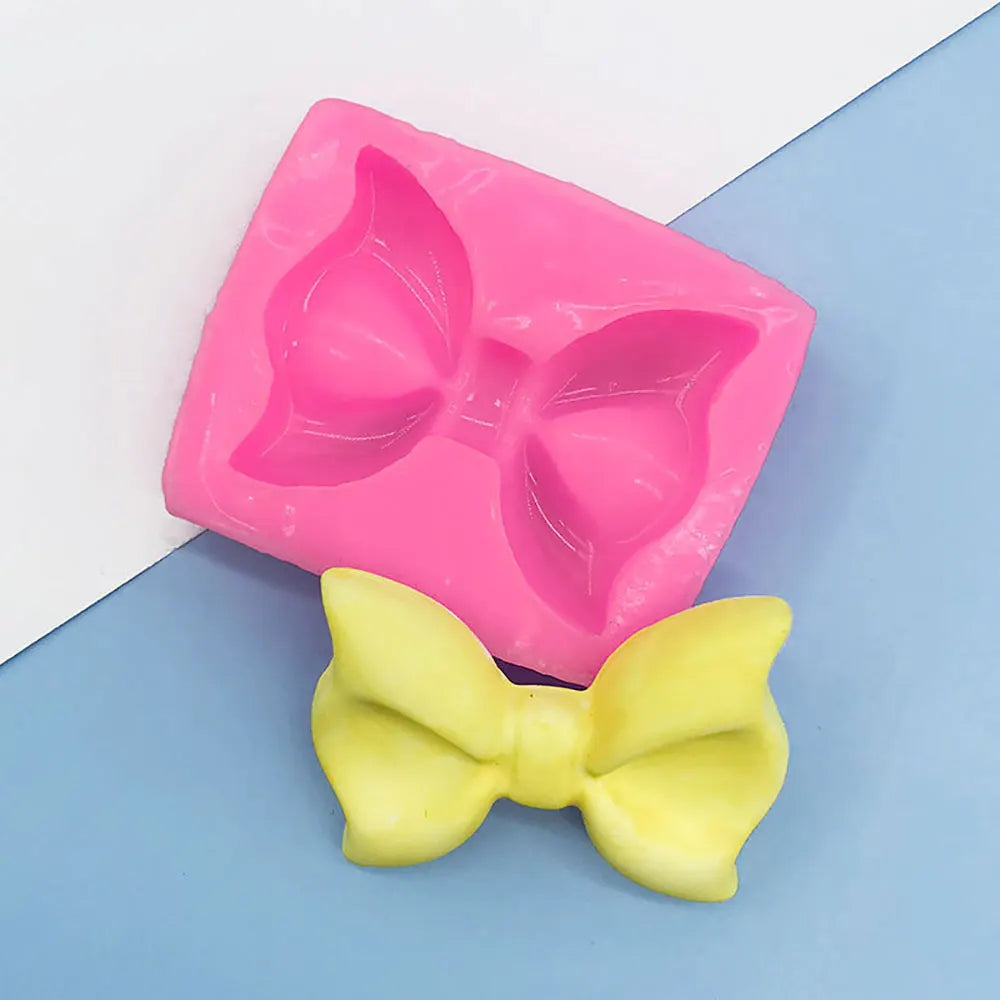 Silicone World Bowknot Cake Silicone Mold Cute Bow Molds DIY Fondant Chocolate Baking Tool Resin Art Mould Decoration Pastry
