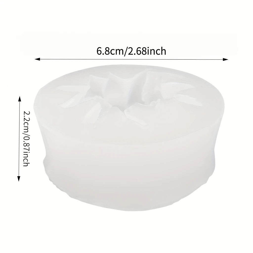 Silicone Bowknot Flower Mold, 1pc, Flexible and Reusable for Chocolate, Fondant, Cake and Cupcake Decorating