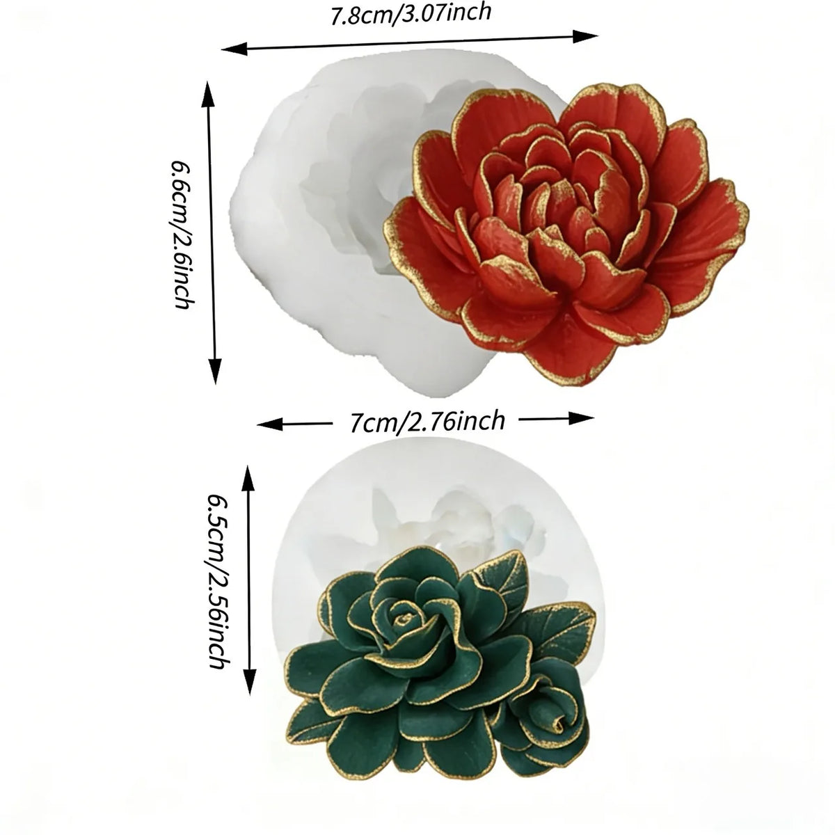 Silicone Bowknot Flower Mold, 1pc, Flexible and Reusable for Chocolate, Fondant, Cake and Cupcake Decorating