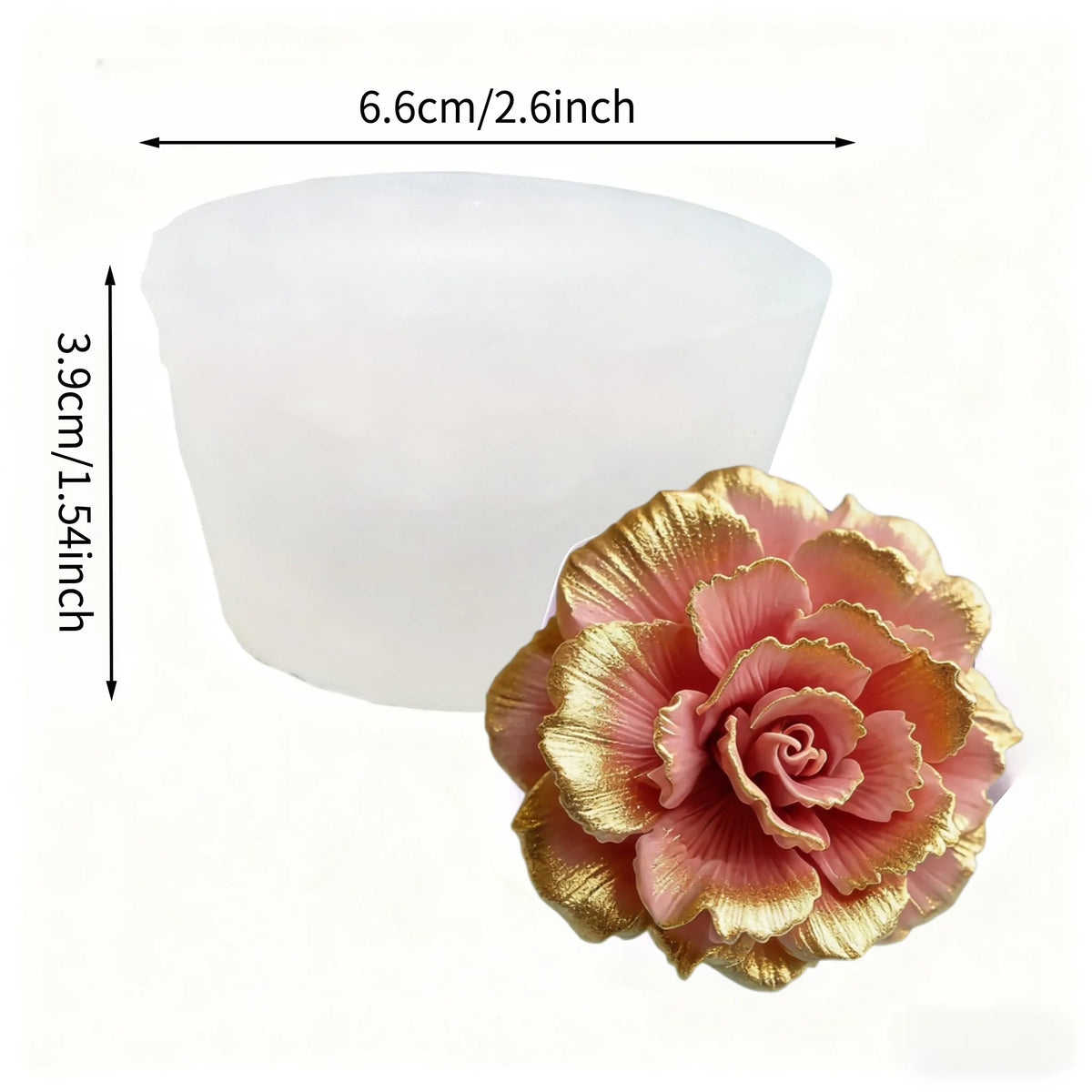 Silicone Bowknot Flower Mold, 1pc, Flexible and Reusable for Chocolate, Fondant, Cake and Cupcake Decorating
