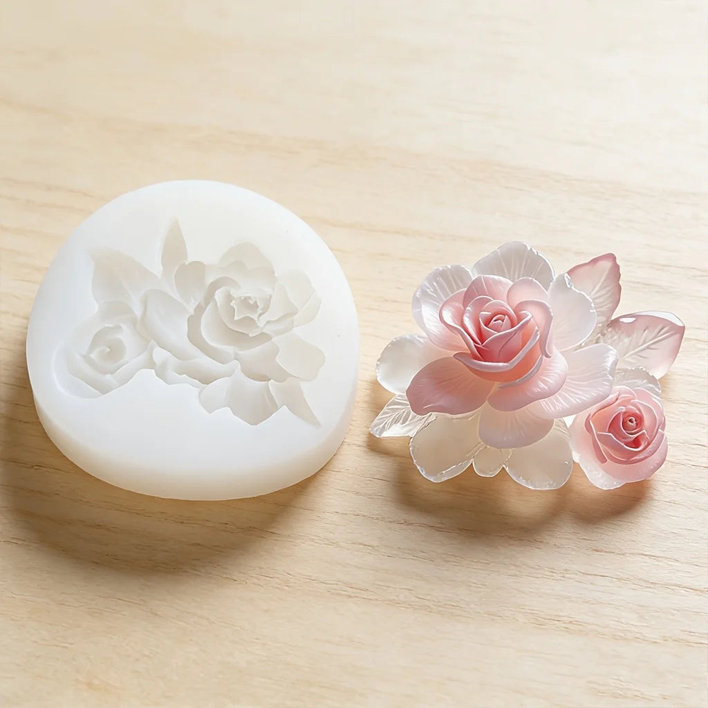 Silicone Bowknot Flower Mold, 1pc, Flexible and Reusable for Chocolate, Fondant, Cake and Cupcake Decorating