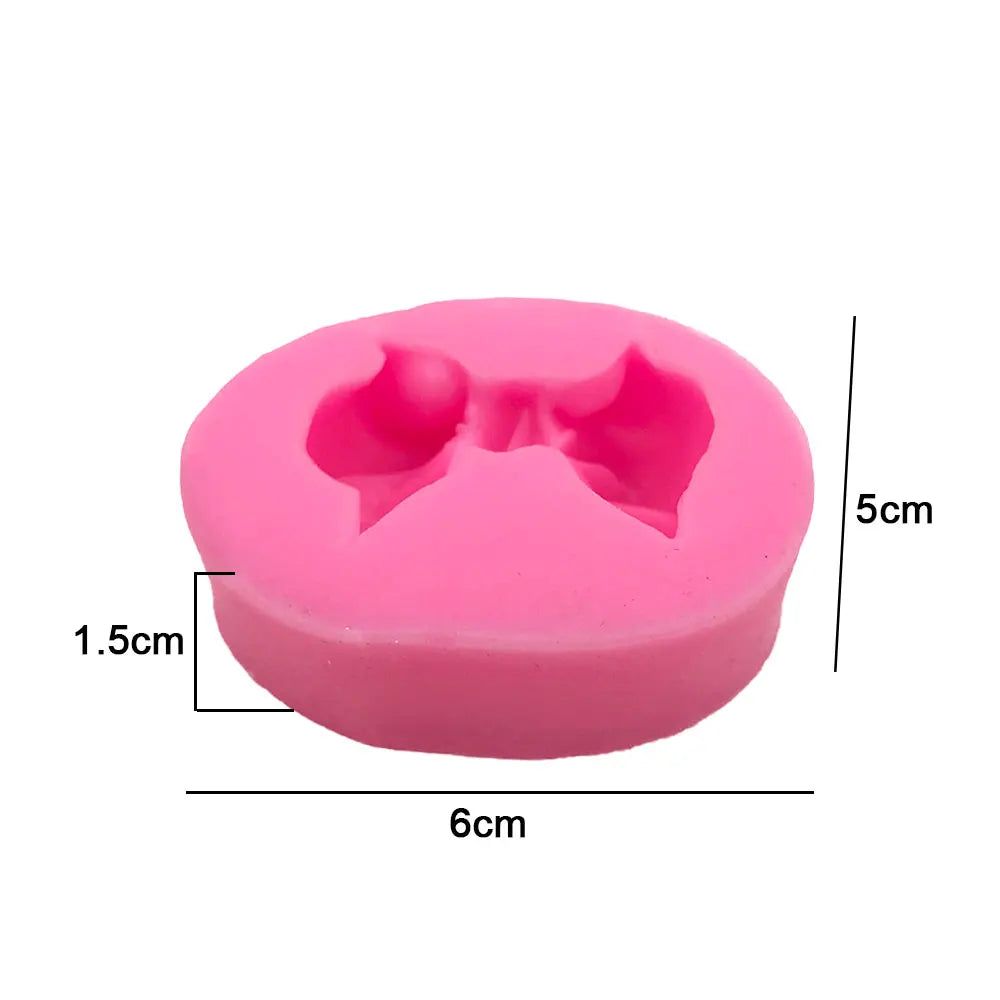 Silicone World Bowknot Cake Silicone Mold Cute Bow Molds DIY Fondant Chocolate Baking Tool Resin Art Mould Decoration Pastry