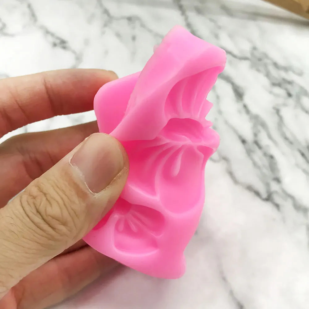 Silicone World Bowknot Cake Silicone Mold Cute Bow Molds DIY Fondant Chocolate Baking Tool Resin Art Mould Decoration Pastry