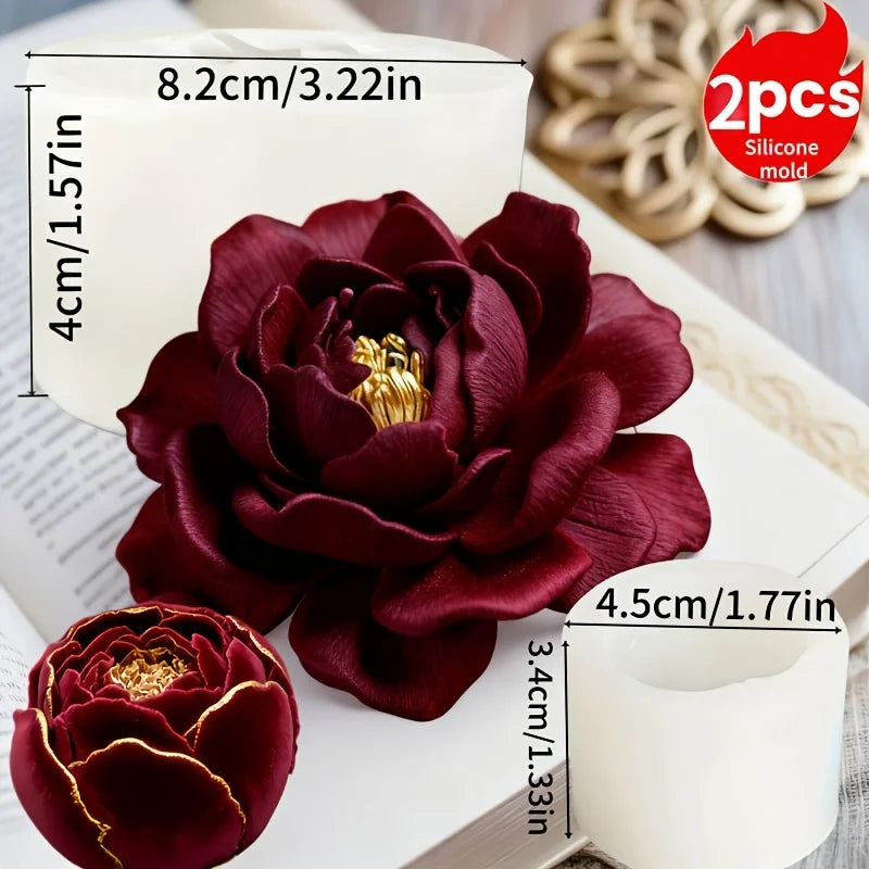 Silicone Bowknot Flower Mold, 1pc, Flexible and Reusable for Chocolate, Fondant, Cake and Cupcake Decorating